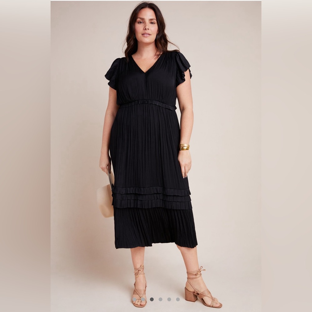 Anthropologie Satin Dress